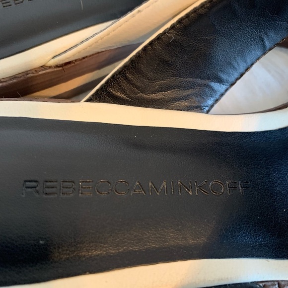 Rebecca Minkoff Cream Studded Slide Sandals - Picture 3 of 4